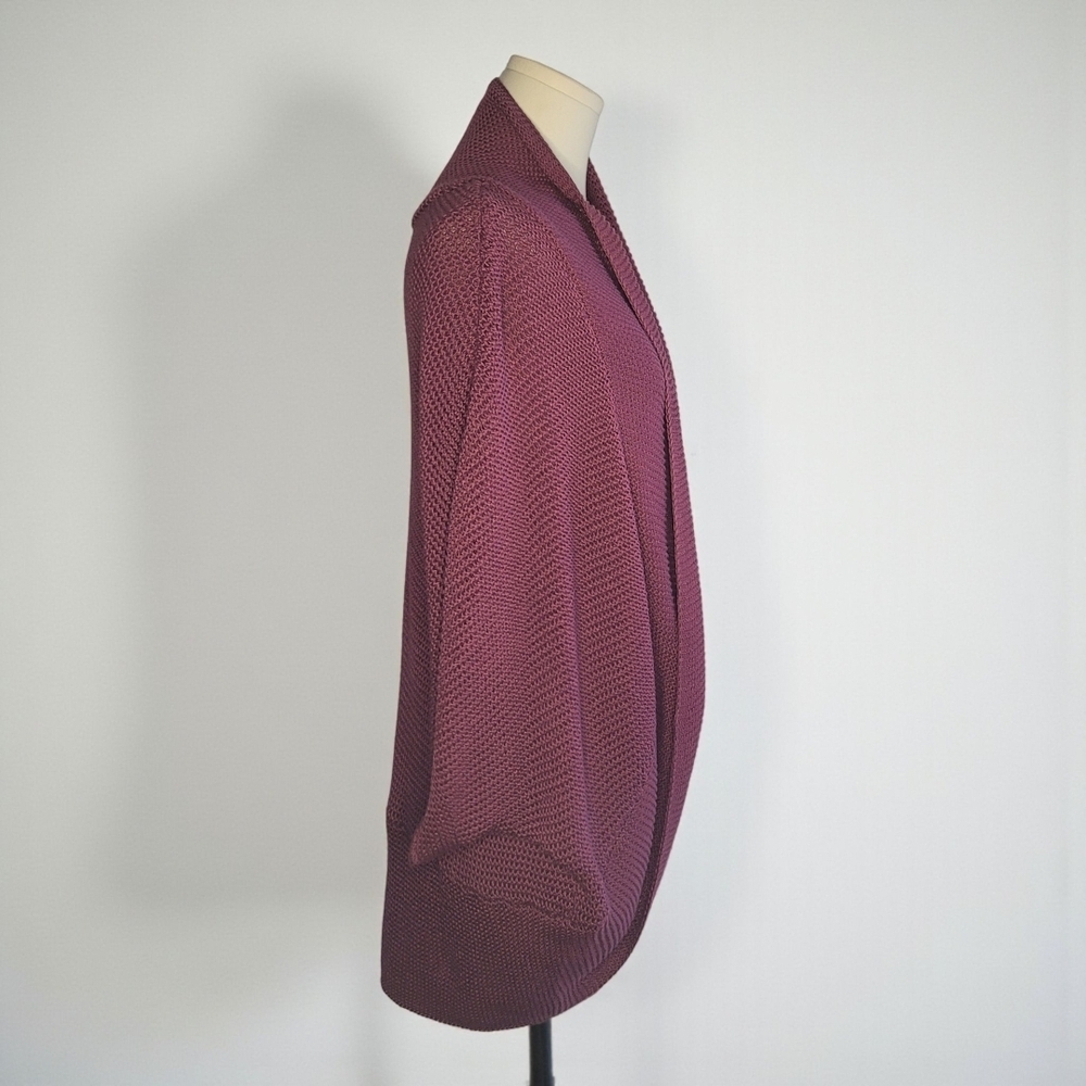 Lane Bryant - 18/20 Plum Open-Front Shrug - Picture 3 of 9